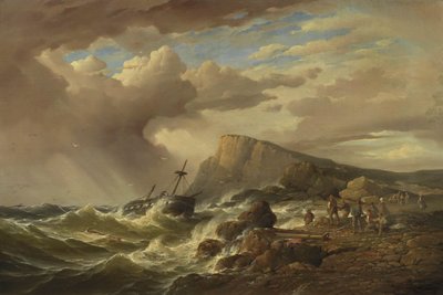 Das Schiffswrack von Charles Louis Verboeckhoven